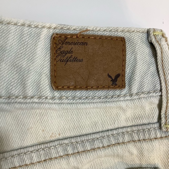 American eagle jean shorts distressed ripped SZ 2 - Picture 11 of 13